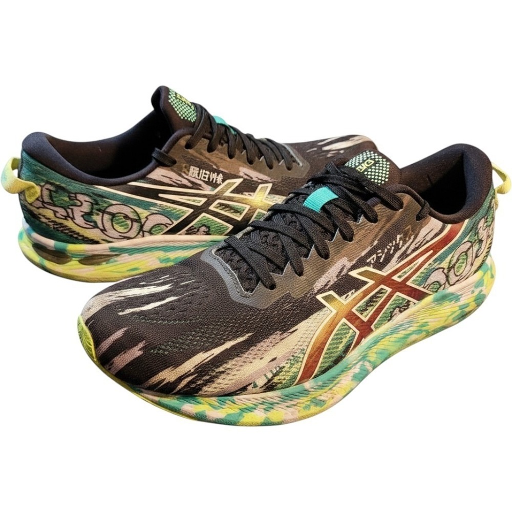 Asics Noosa Tri 13 Womens 10 Running Shoes Black Multi Color Graffiti 1012A898